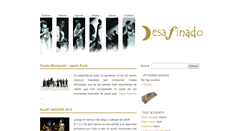 Desktop Screenshot of desafinadoproducciones.com