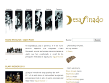 Tablet Screenshot of desafinadoproducciones.com